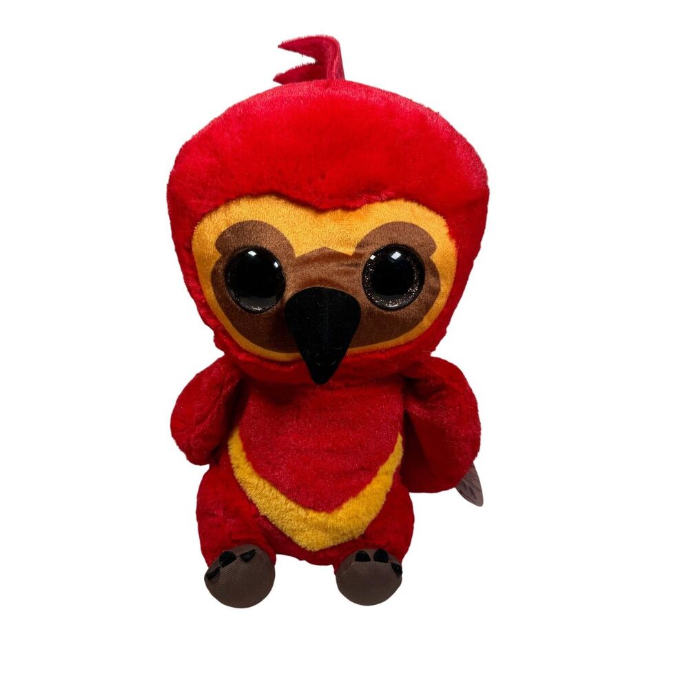 Harry Potter Fawkes Plush Wizarding World Red Soft Kids Toy Stuffed Animal NWT